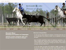 Tablet Screenshot of manade-blanc.fr